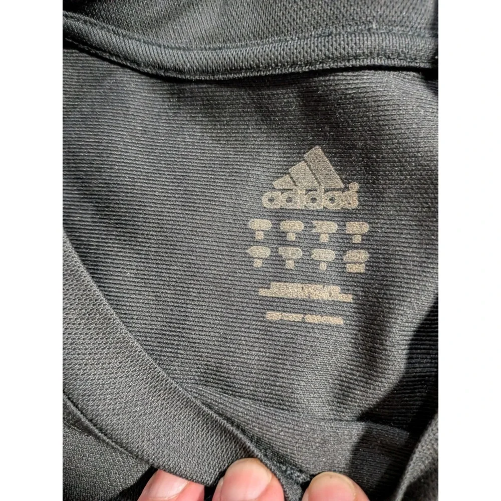 Adidas Mens Black 3-Stripe Short Sleeve Performance T-Shirt 575176 AD4002
